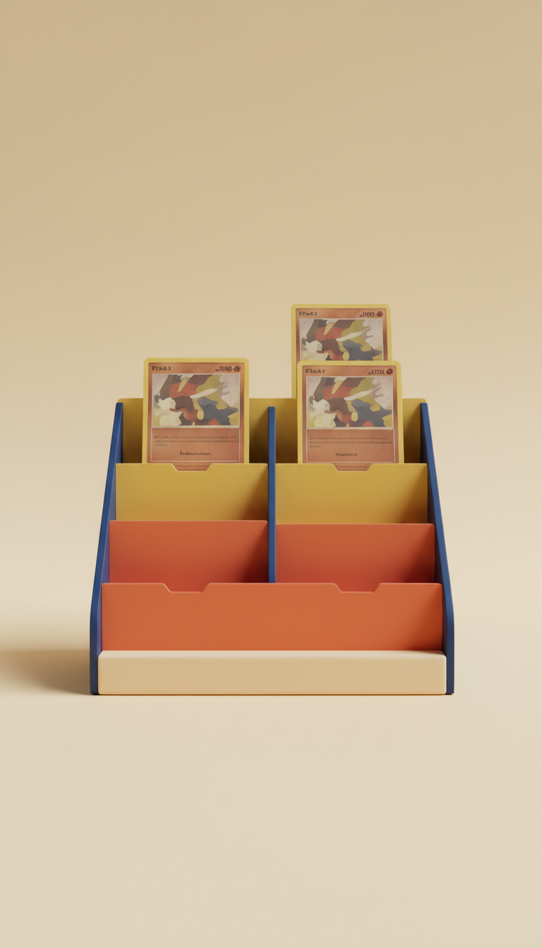 Supporto da scrivania per carte Pokémon con vetrina