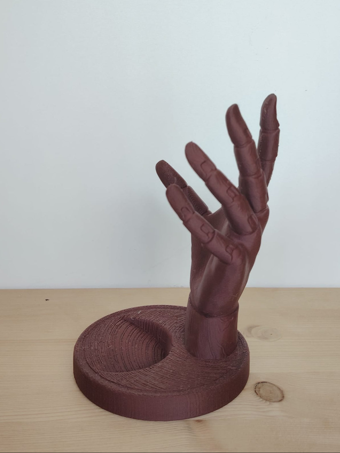 Mano Portabottiglie — Porta Vino Decorativo Stampato in 3D