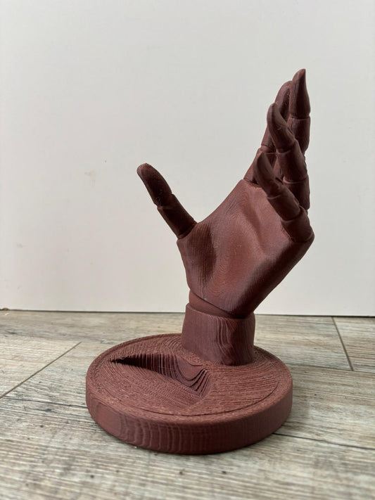 Mano Portabottiglie — Porta Vino Decorativo Stampato in 3D