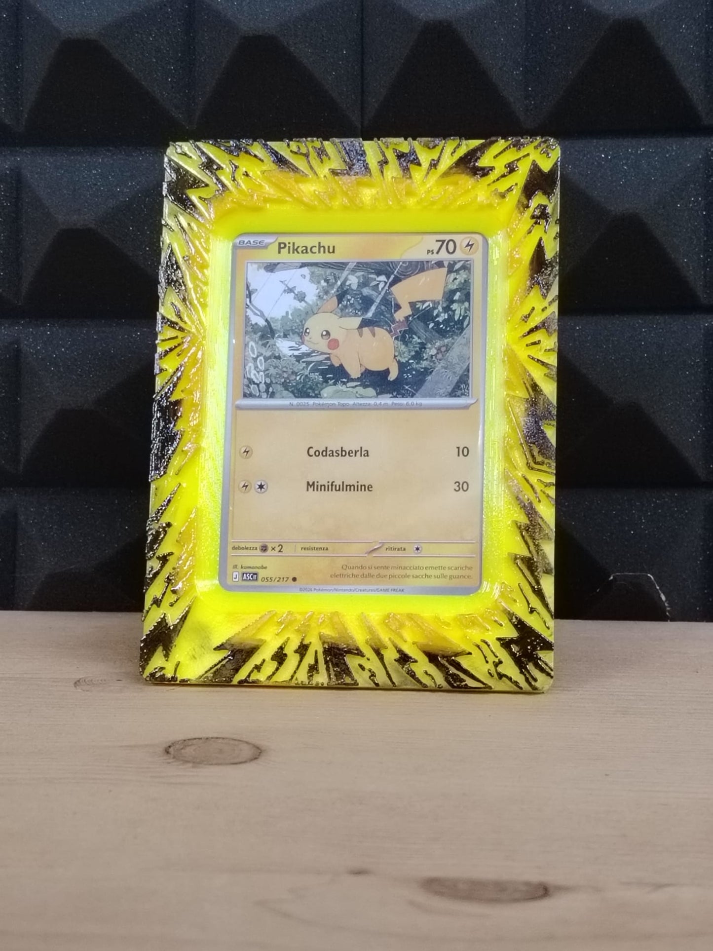 Cornice Espositiva per Carte Collezionabili - Tema Fulmine