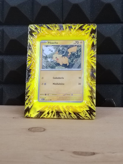 Cornice Espositiva per Carte Collezionabili - Tema Fulmine