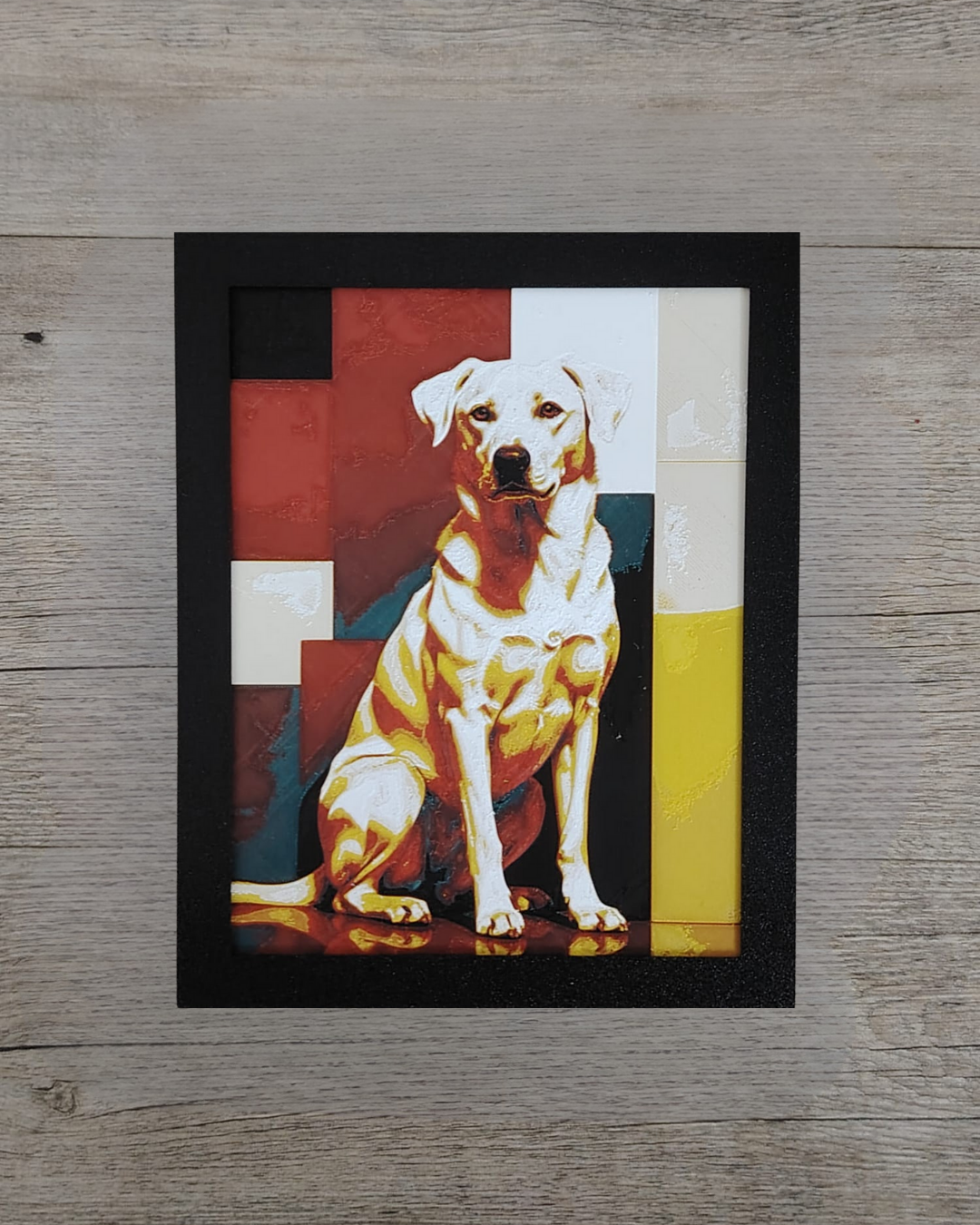 Quadro 3D Cane - Stampa HueForge