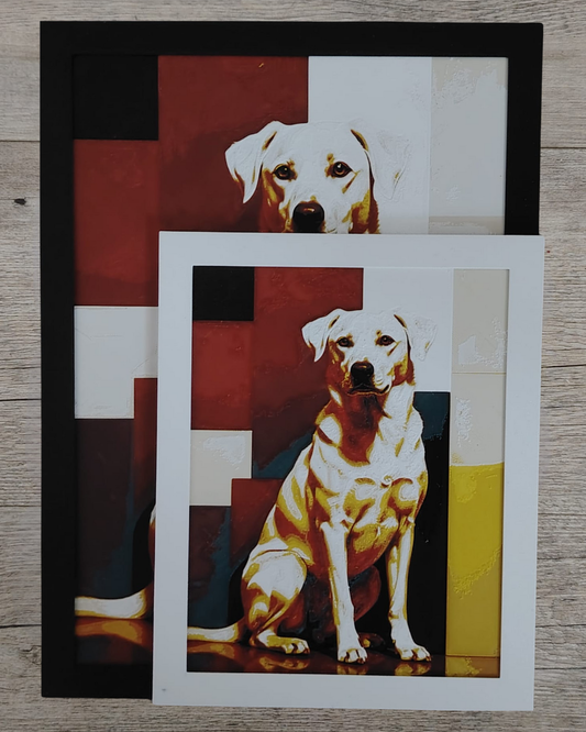 Quadro 3D Cane - Stampa HueForge