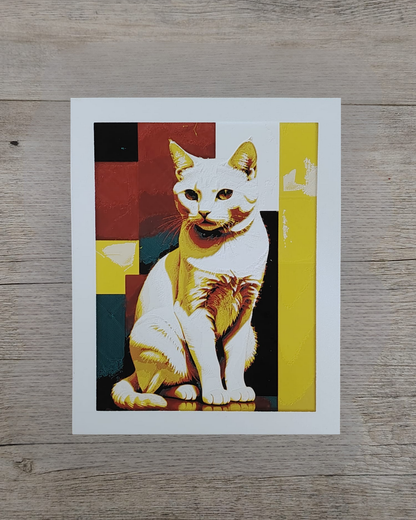 Quadro 3D Gatto - Stampa HueForge