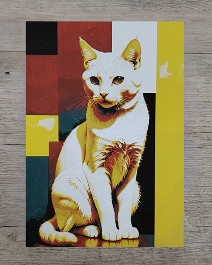 Quadro 3D Gatto - Stampa HueForge