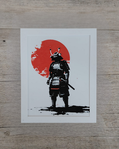 Quadro 3D Samurai - Stampa HueForge