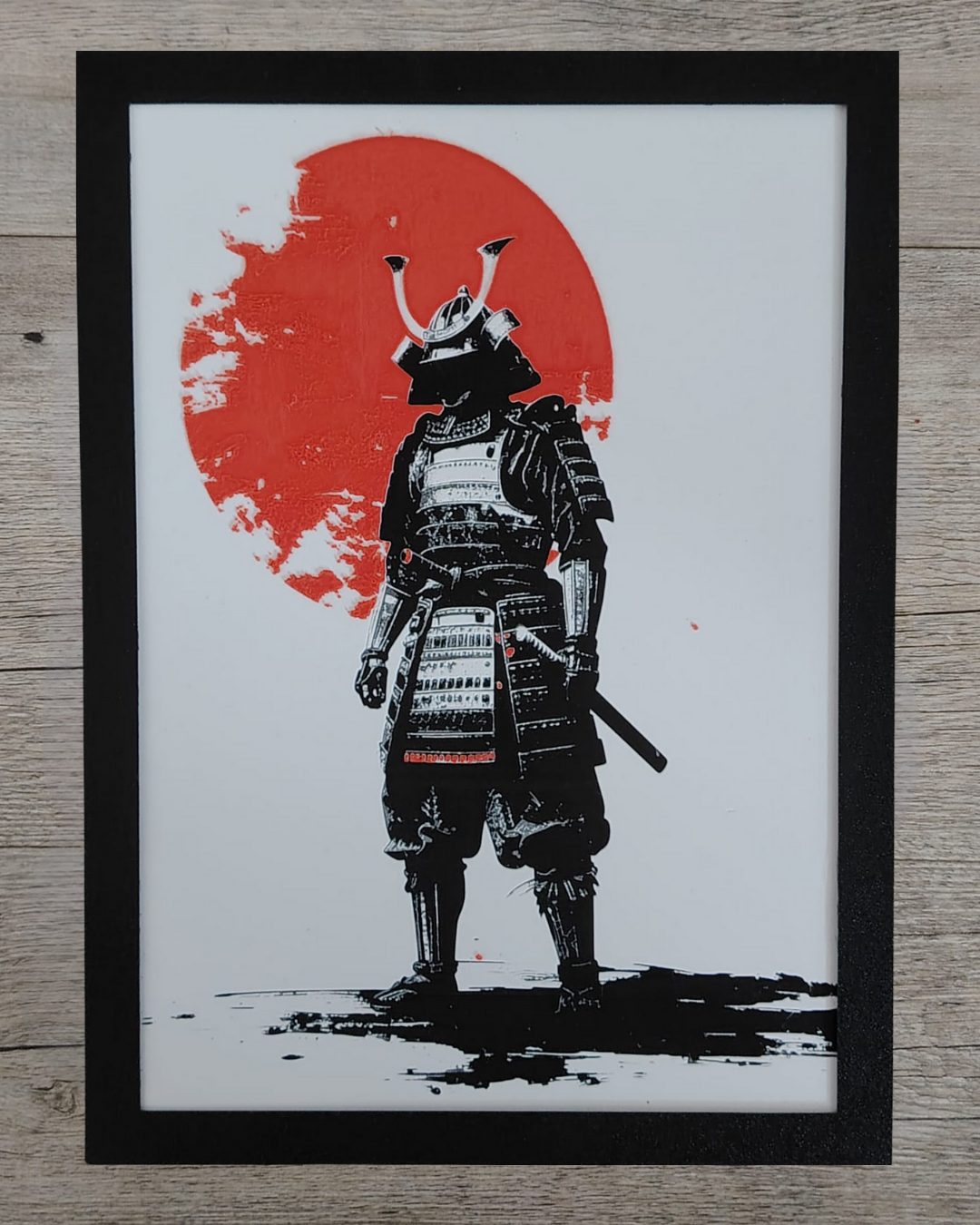 Quadro 3D Samurai - Stampa HueForge