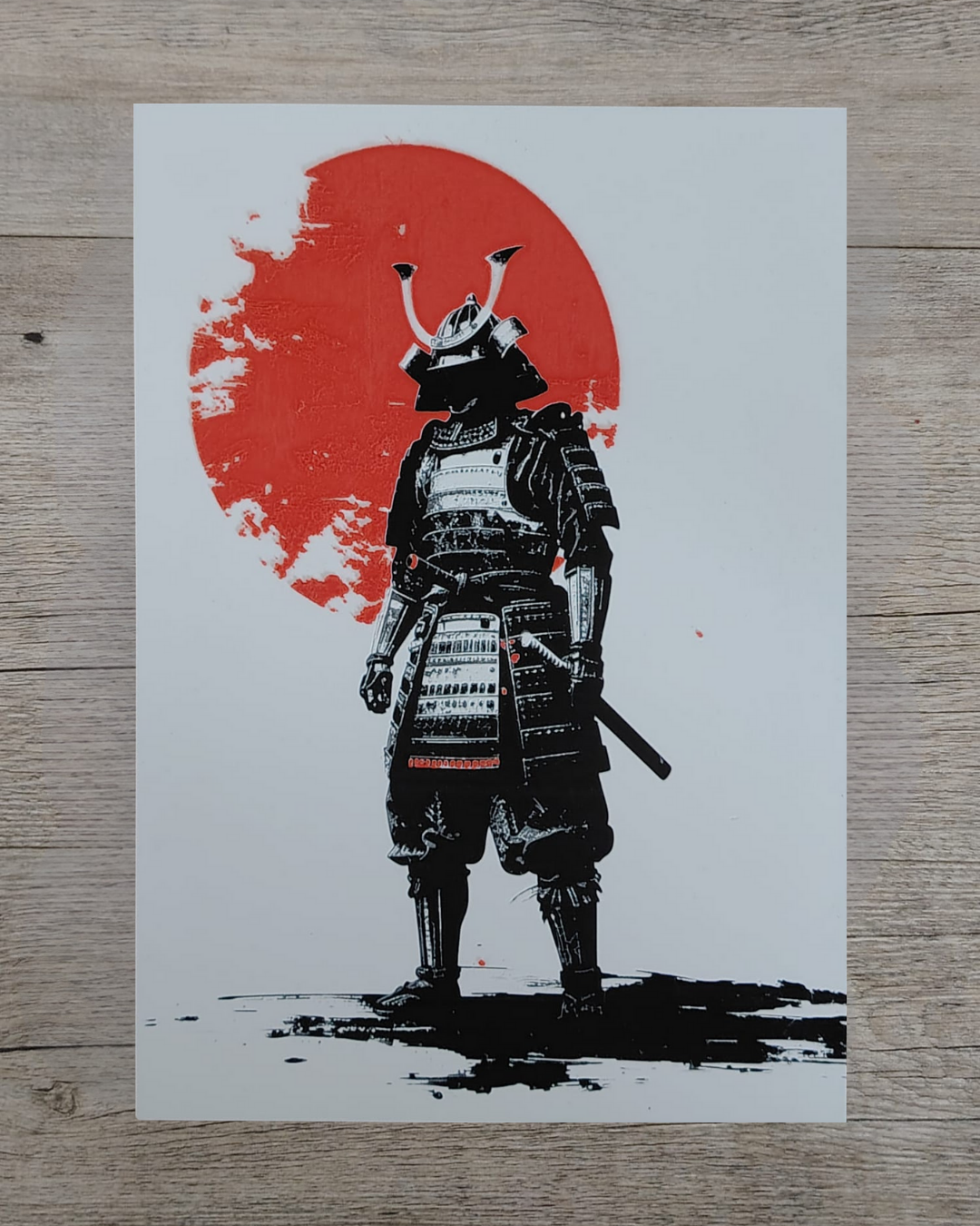 Quadro 3D Samurai - Stampa HueForge