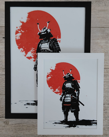 Quadro 3D Samurai - Stampa HueForge