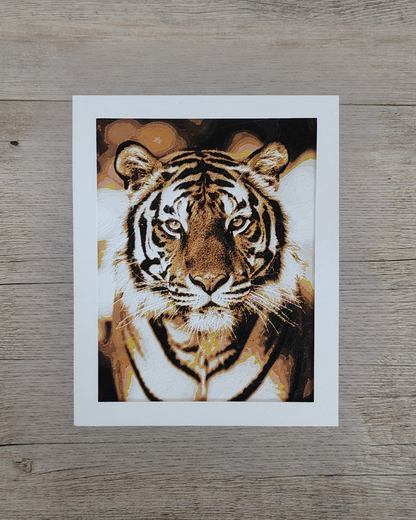 Quadro 3D Tigre della Foresta - Stampa HueForge
