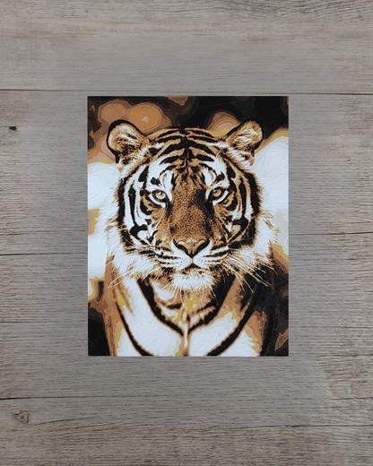 Quadro 3D Tigre della Foresta - Stampa HueForge