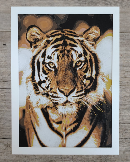 Quadro 3D Tigre della Foresta - Stampa HueForge