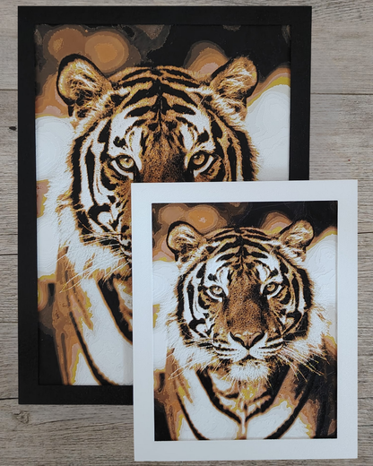 Quadro 3D Tigre della Foresta - Stampa HueForge